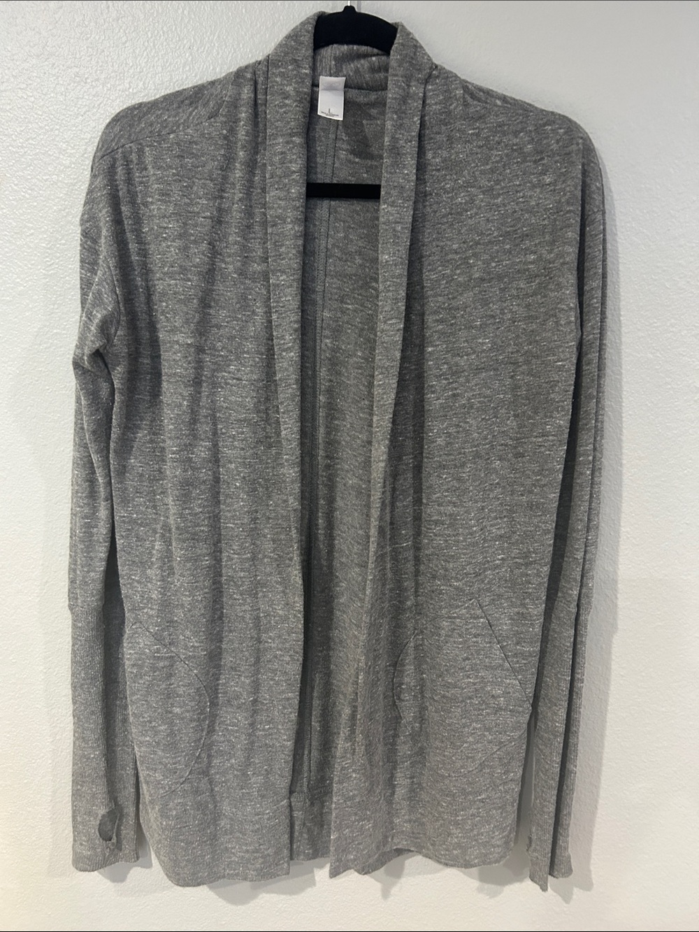Anthropologie Alternative Apparel Charcoal Open-Front Cardigan Sweater